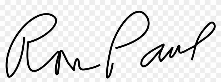 Ron Paul Presidential Campaign - Ron Paul Signature Clipart #453927