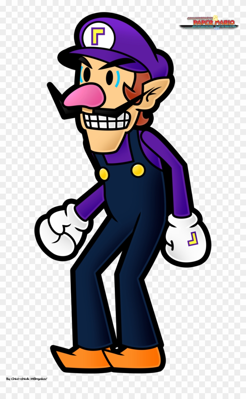 Super Paper Mario Waluigi Clipart