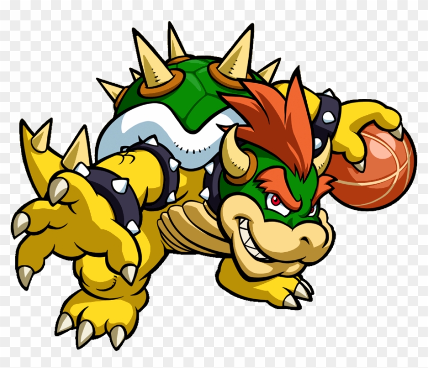 Pin By Nataliepthatsme On Super Mario Brothers Collection - Mario Hoops 3 On 3 Bowser Clipart