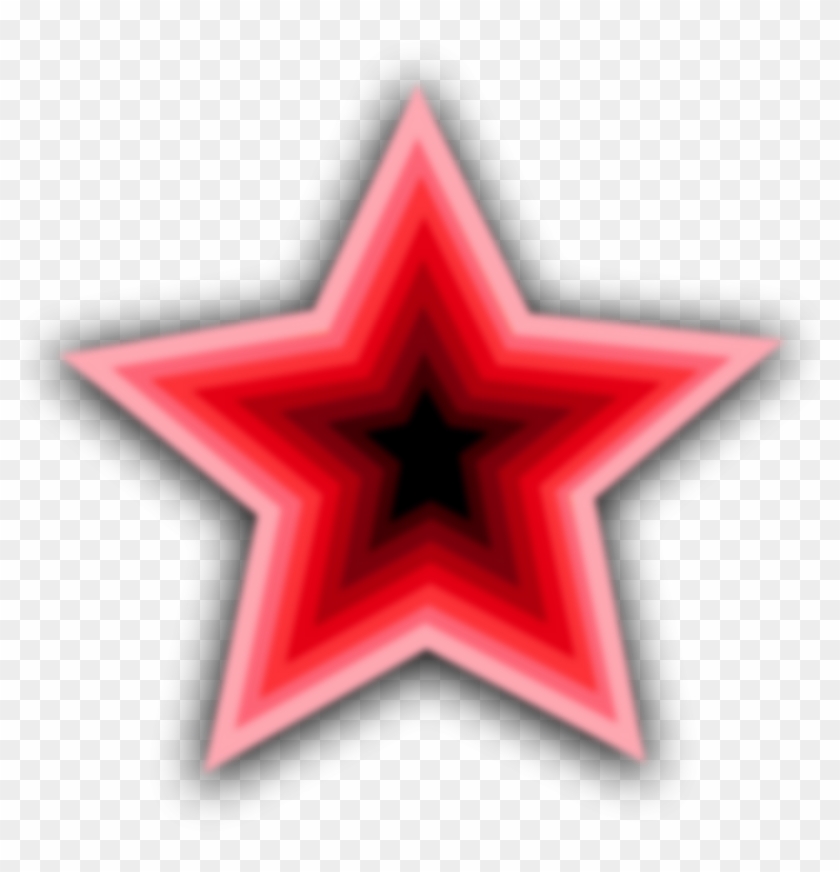 16602 Illustration Of A Red Star Pv Clipart