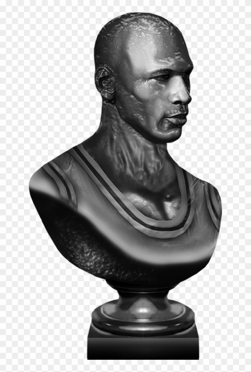 Michael Jordan - Michael Jordan Bust Statue Clipart #454574