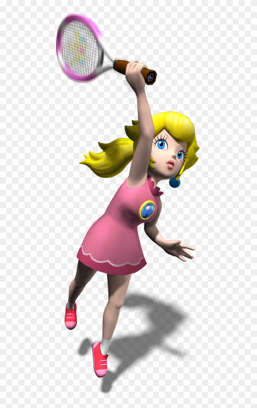 500px-peach Mpt Artwork - Peach Mario Power Tennis Clipart