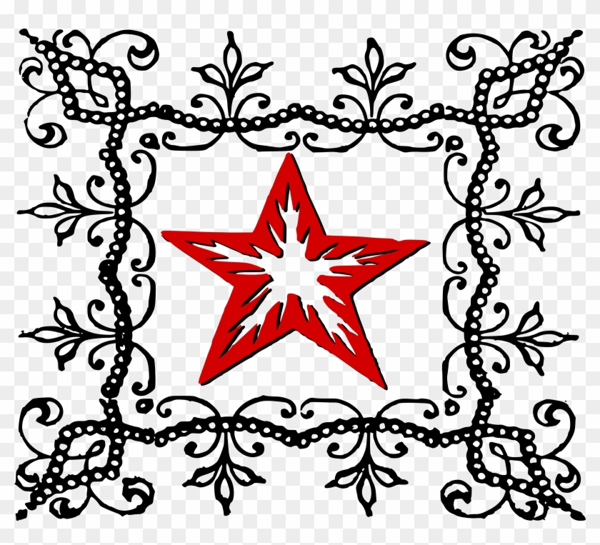This Free Icons Png Design Of Decorative Red Star Clipart #454748