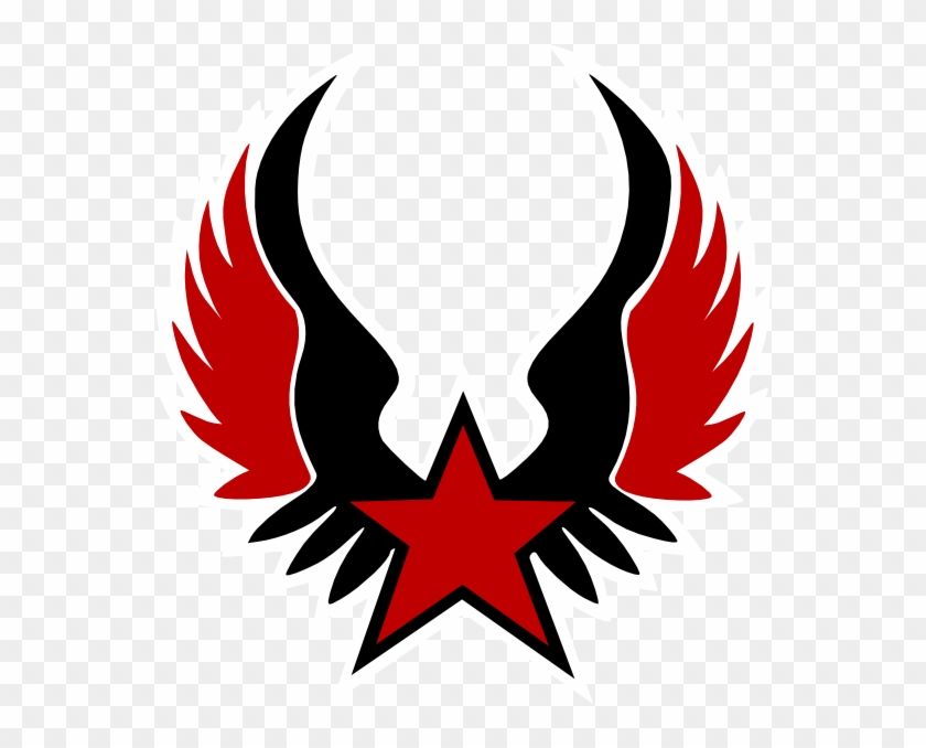 Shield With Wings Clipart Black - Png Download #454943
