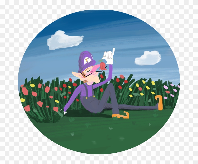 How Do You Spend Your Time Between Games, Waluigi - Illustration Clipart #455036