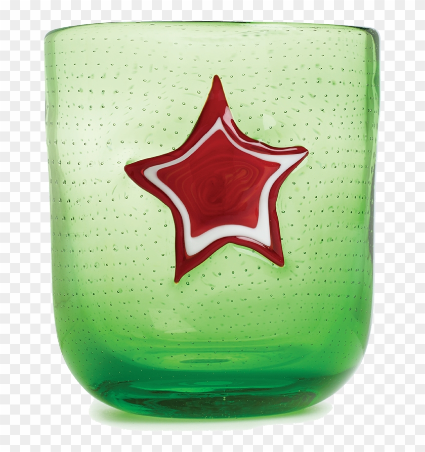 Red Star Glass-0 - Water Bottle Clipart #455179