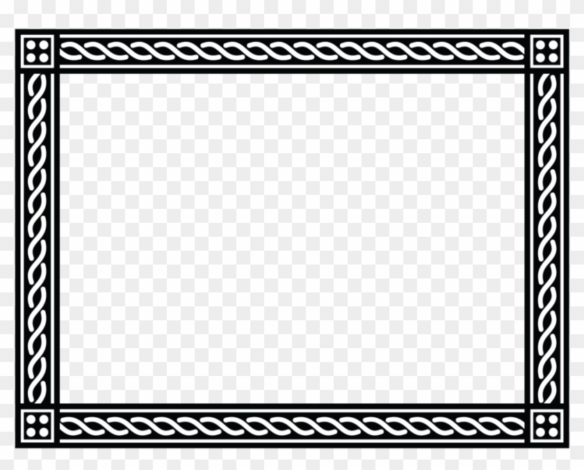 Black Border Frame Png Free Download - Black And White Frame Png Clipart #455342