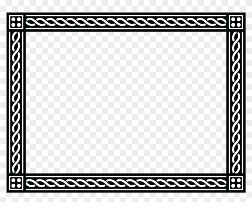 Black Border Frame Png Free Download - Black And White Frame Png Clipart