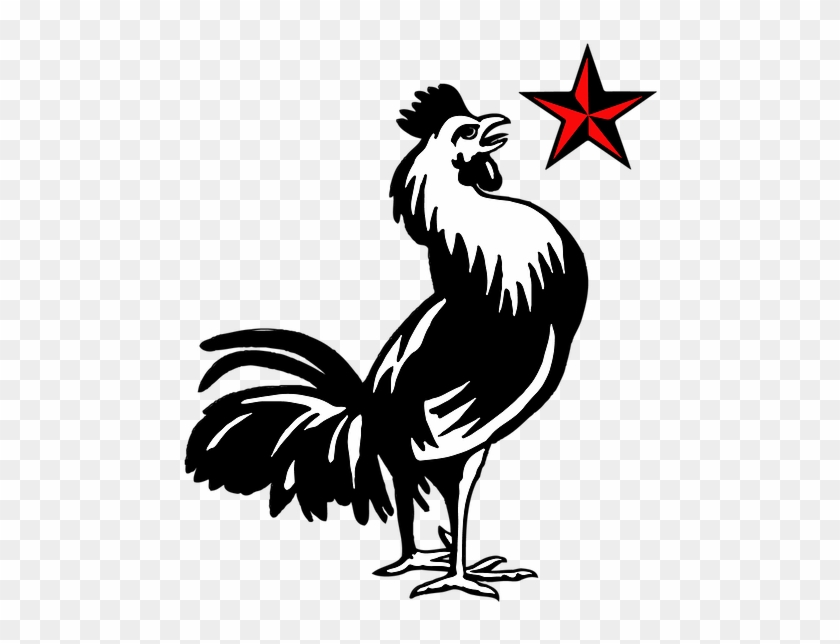 Red Star Rooster Demo & Salvage Icon-01 - Rzesy Szablon Clipart #455665
