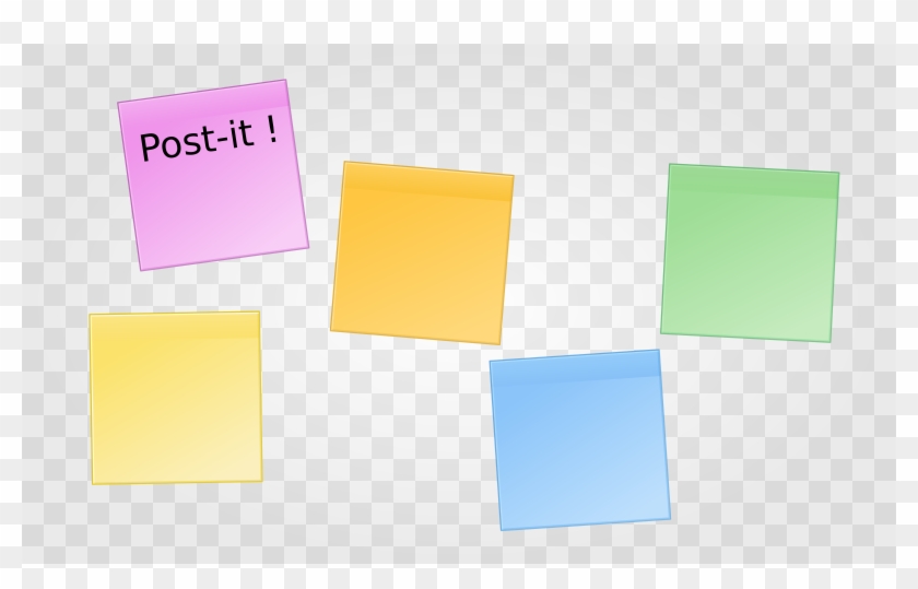 Post-it Note Paper Computer Icons Sticker Color - 5 Post It Notes Clipart #455862