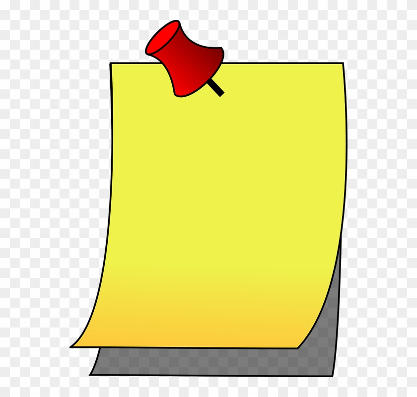 Gambar Note Png - Cartoon Post It Note Clipart