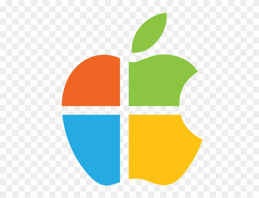 Apple - Apple And Microsoft Together Clipart #455990