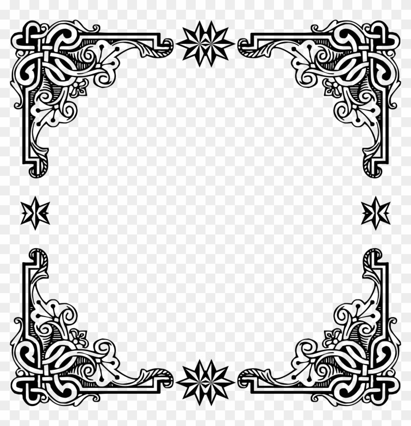 Vintage Black Frame Png Clipart #456070