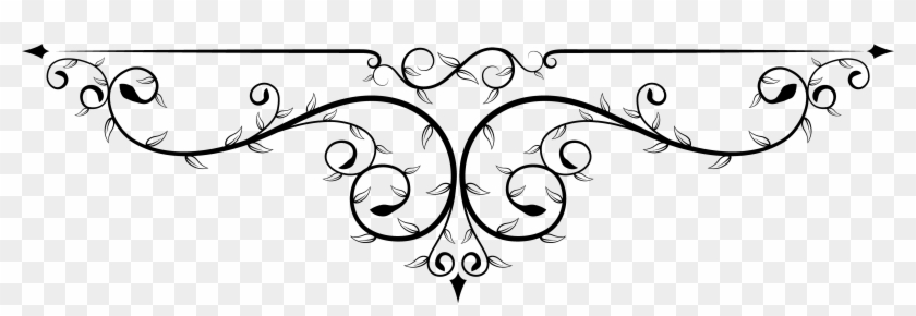 Free Download Black Floral Frame Png Clipart Floral - Vector Border Transparent Background