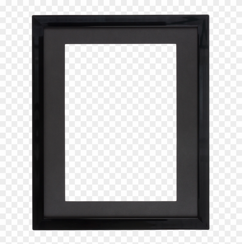 Front Page In Black Frame & Black Mount - Mirror Clipart #456326