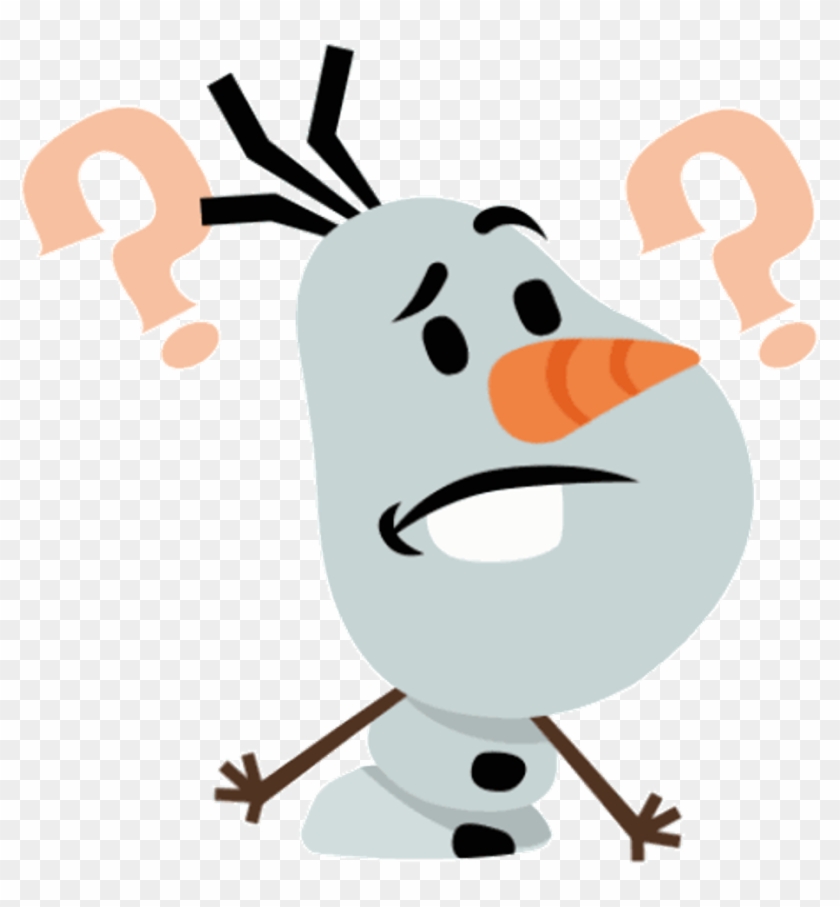What Confused Olaf Snowmanfreetoedit - Gifs Of Question Marks Clipart