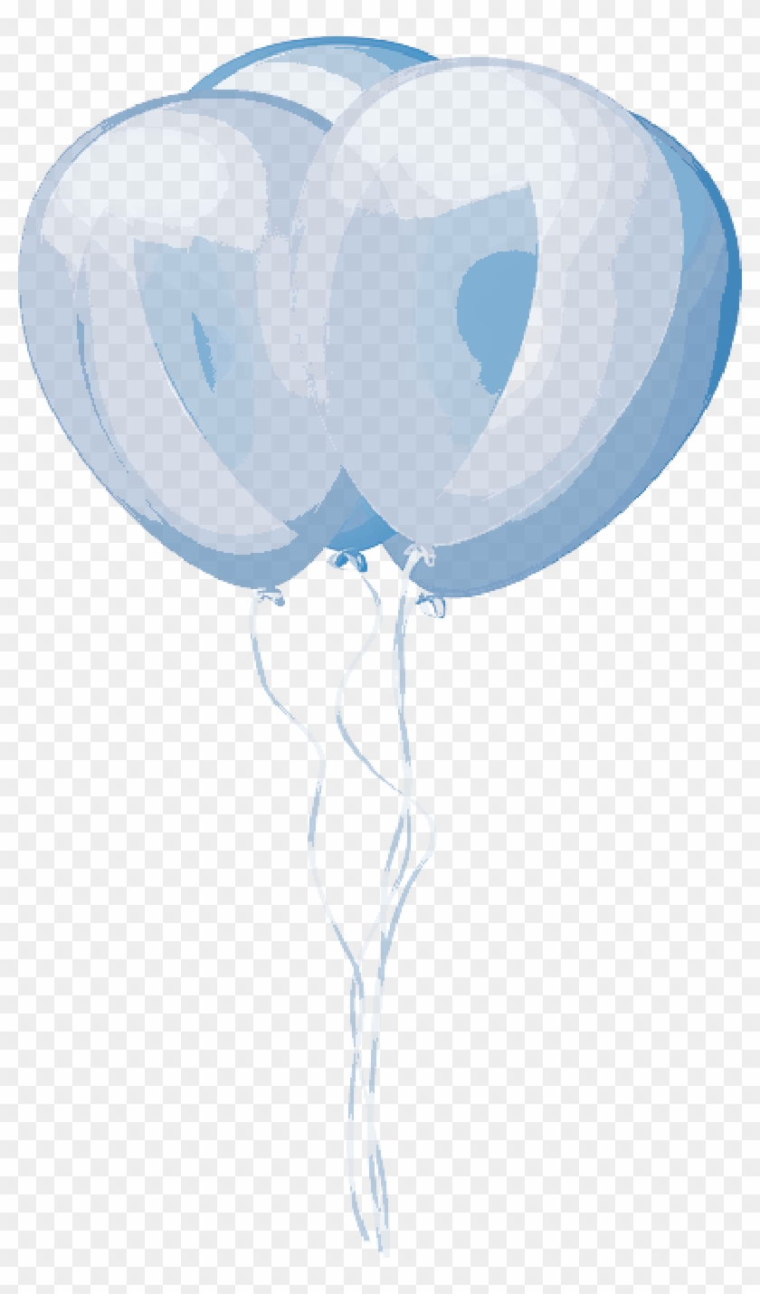 Balloon, Party, Celebration, Transparent - Blue Cartoon Balloon Transparent Clipart
