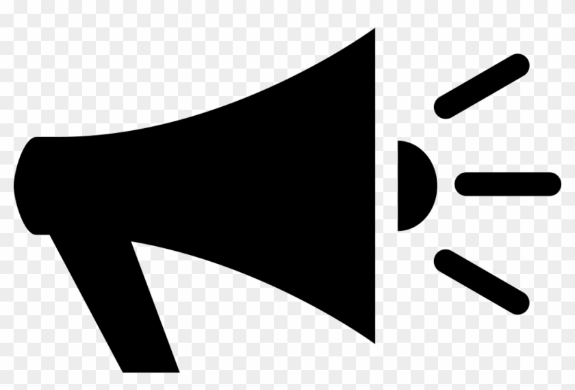 Png File Svg - Black Megaphone Icon Png Clipart