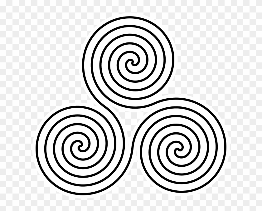 Triple Spiral Symbol - Triple Spiral Clipart #456646