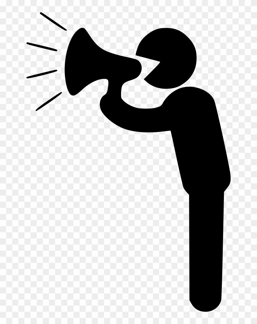 Png File Svg - Person With Megaphone Icon Clipart