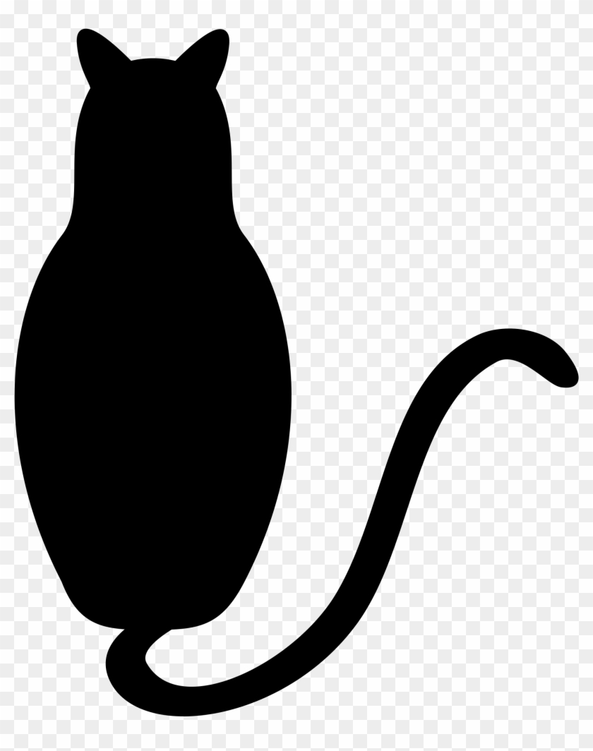 Open - Black Cat Svg File Clipart