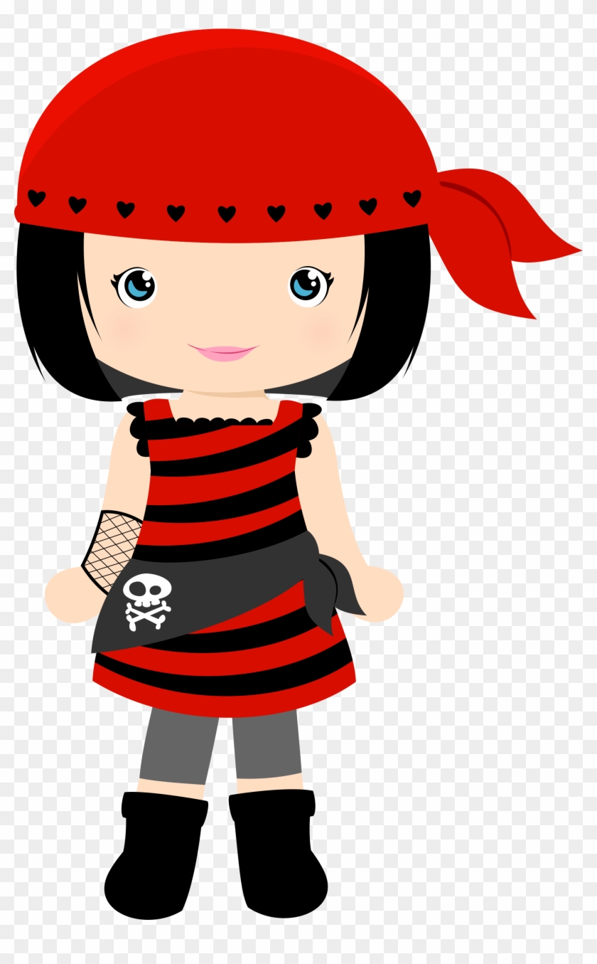 Images Pirates, Girl Pirates, Paper Crafts, Diy Crafts, - Cute Girl Pirate Clipart - Png Download #456840
