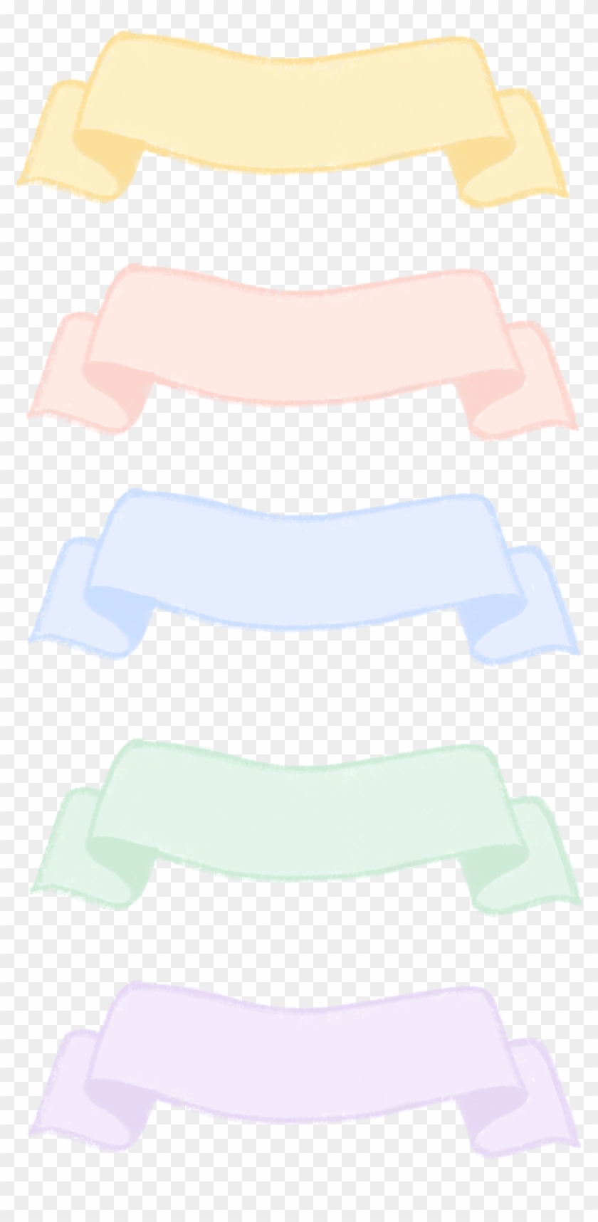 Ribbon Banners Clipart - Label - Png Download