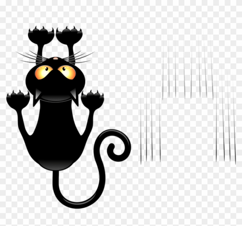 Free Png Download Black Cat And Scratches Transparent - Cats Cartoon Transparent Png Clipart
