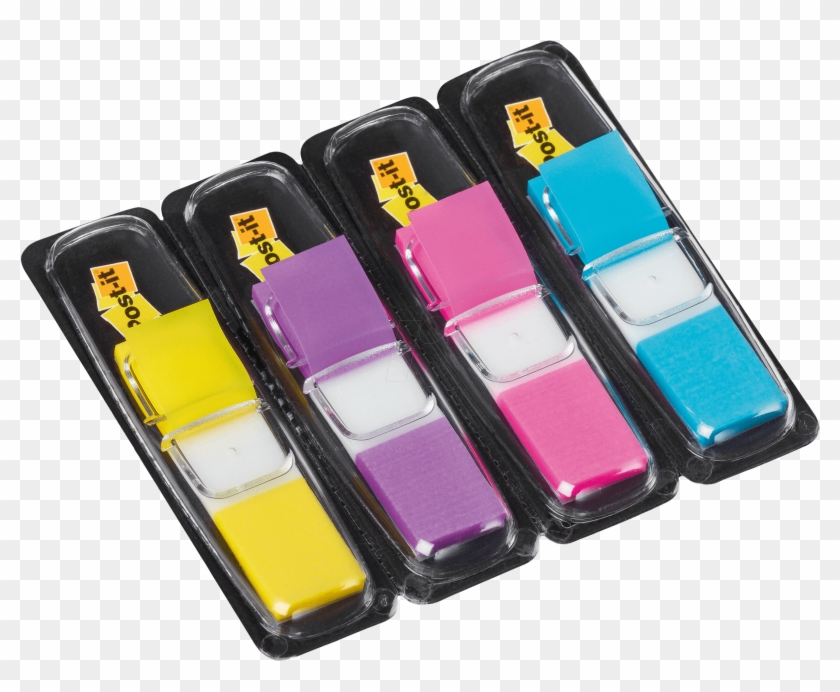 Post-it® Index Small In A Plastic Dispenser - Post It 683 4ab Clipart #457099