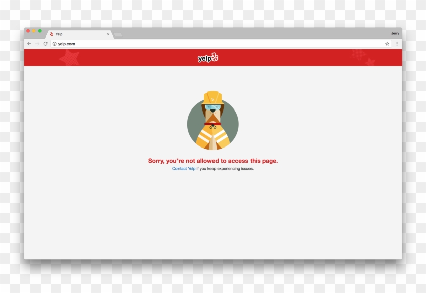 Jerry Gamblinverified Account - Sorry You Re Not Allowed To Access Clipart
