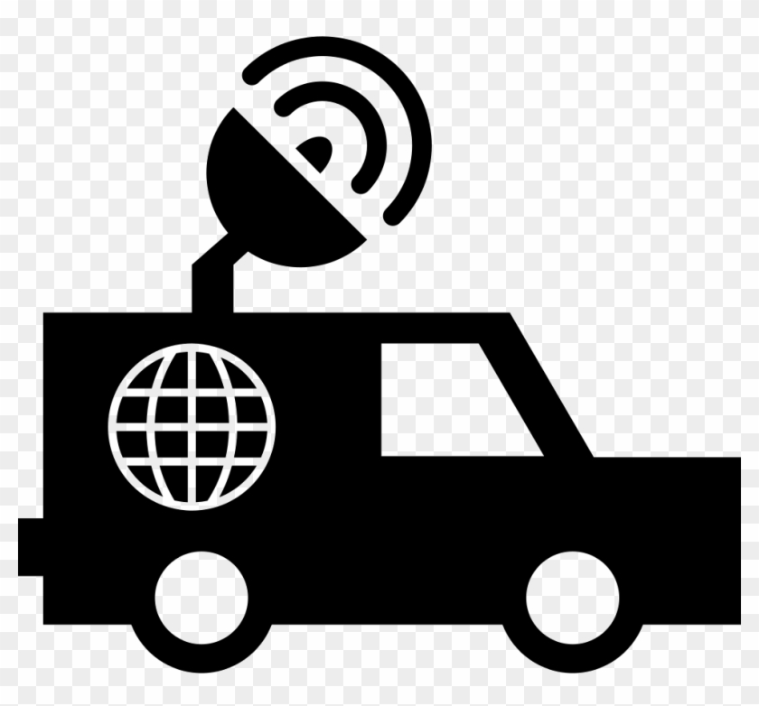 Png File Svg - Satellite Truck Icon Clipart #457476
