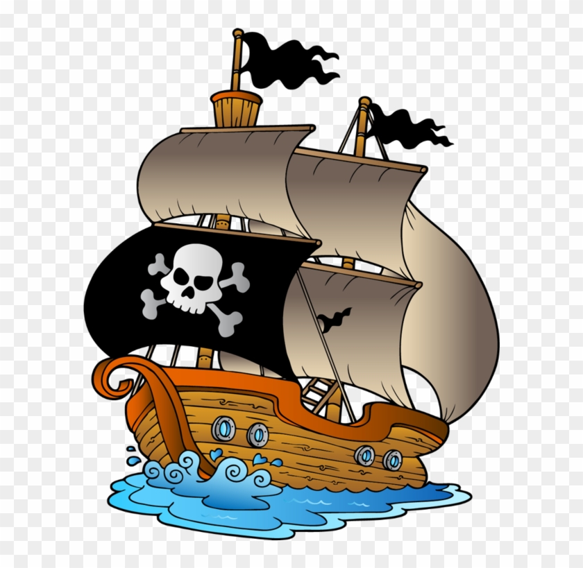 Pirate Ship Cartoon Stock Illustration - Download Image Now - Tall