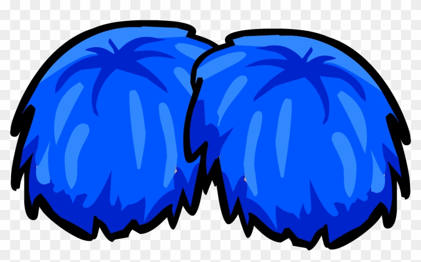 Pom Pom Clipart - Blue Pom Poms Clipart - Png Download #457554