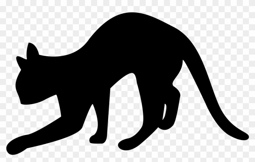 Black Cat Silhouette Comments - Silhouette Clipart