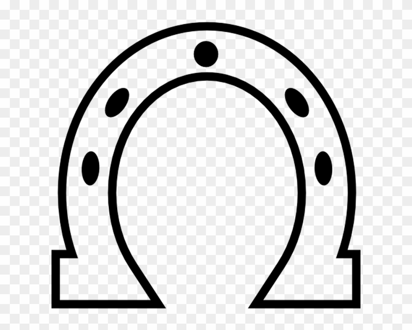 Horseshoe White Outlined Shape Free Vector Icon Designed - Herraduras Para Caballos Para Colorear Clipart #457972
