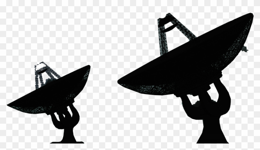Antenna Clipart Silhouette - Satellite Silhouette - Png Download