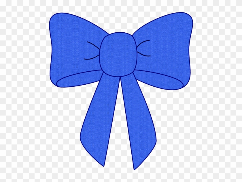 Blue Ribbon Hi - Blue Bow Clipart - Png Download