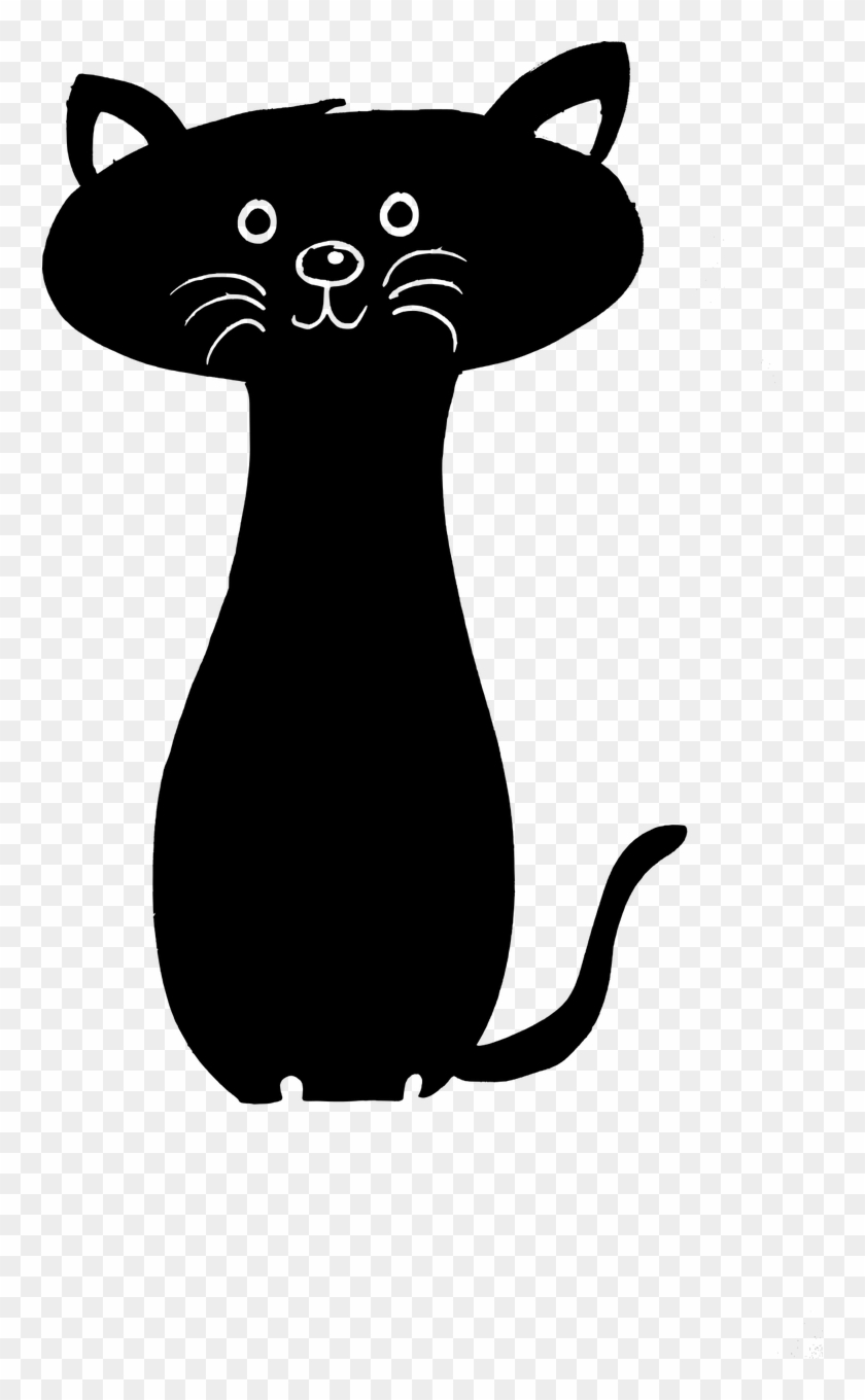 Cat Kitten Popular Cartoon - Sad Black Cat Cartoon Clipart