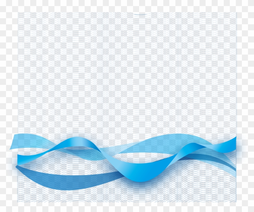Ribbon Blue - Wrapping Paper Clipart #458240