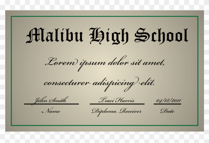 High School Diploma Png Clipart