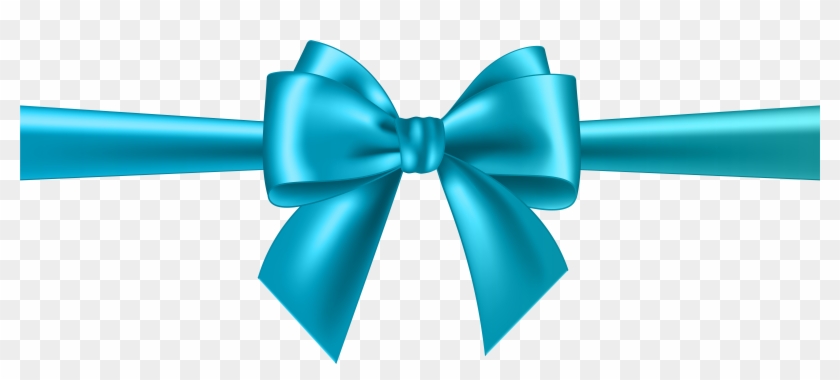 Transparent Background Blue Bow Clipart - Png Download