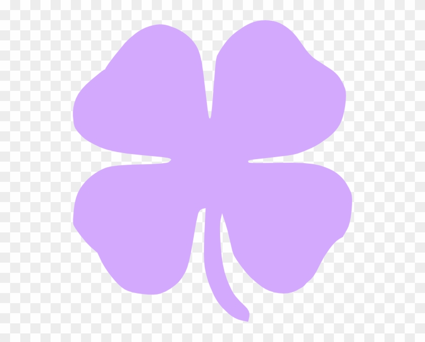 Four Leaf Clover 4 Leaf Clover Clip Art At Vector Clip - Purple 4 Leaf Clover - Png Download #458825