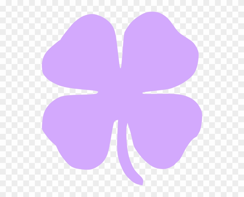 Four Leaf Clover 4 Leaf Clover Clip Art At Vector Clip - Purple 4 Leaf Clover - Png Download