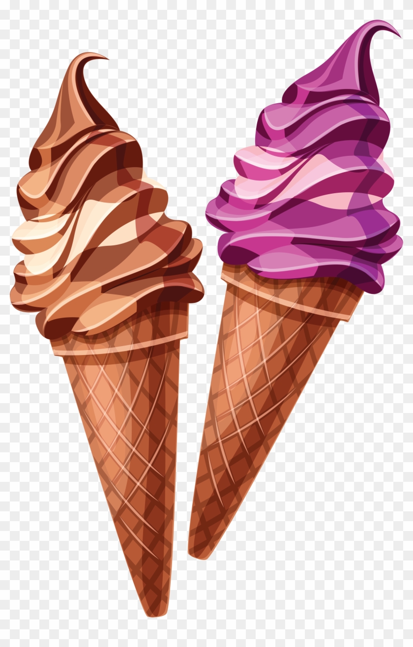 Vector Royalty Free Ice Cream Cone Clipart Free - Ice Cream Cones Clipart - Png Download #459061