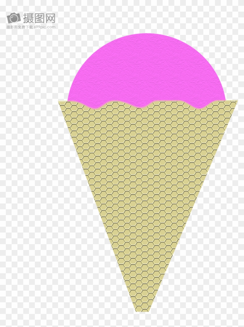 Ice Cream Texture - Ice Cream Cone Clipart #459089