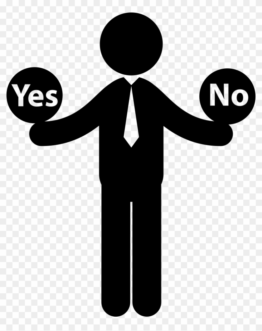 Clip Art Transparent Library Man With Two Options To Two Options Icon Png Download 459266 Pikpng