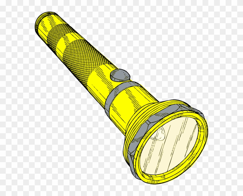 Flashlight Electric Torch Clip Art At Vector Clip Art - Torch Clipart Png Transparent Png #459341
