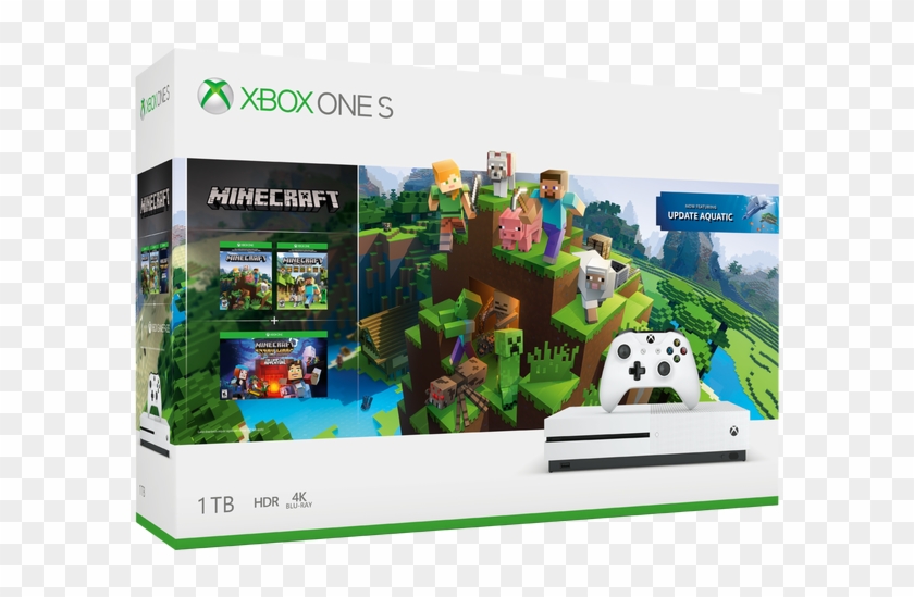 Indeed, Microsoft Has Just Added Two New Bundles To - Xbox One S 1tb Minecraft Bundle Clipart