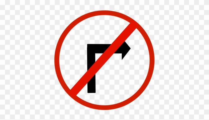 Traffic Sign No Symbol Warning Sign Regulatory Sign - Indian Traffic Signs Right Turn Clipart #459377
