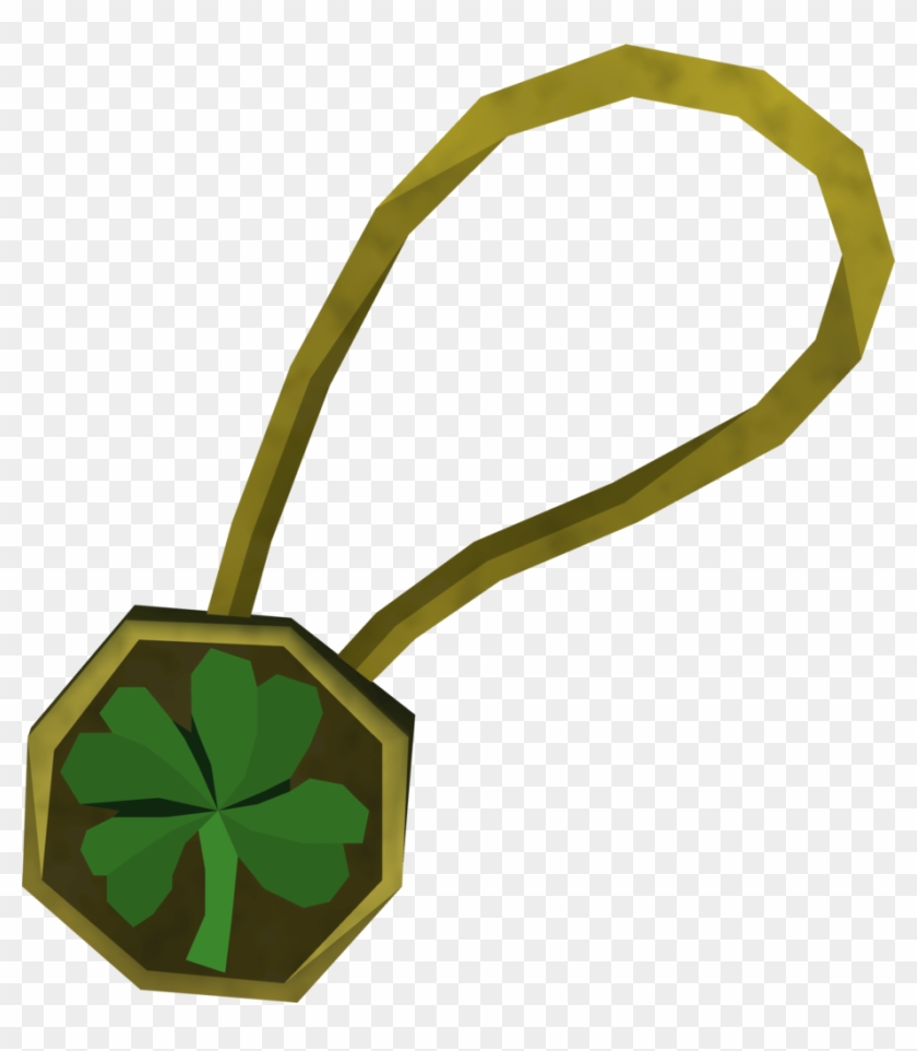 Four-leaf Clover Necklace Detail Clipart